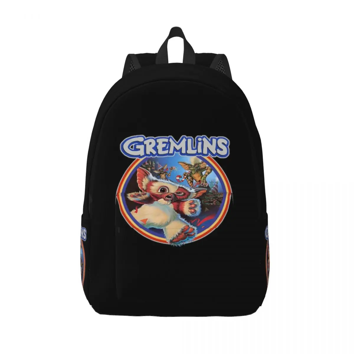 

Vintage Gizmo Gremlins Canvas Backpack for Women Men Waterproof College School Sci Fi Movie Mogwai Monster Bag Print Bookbags