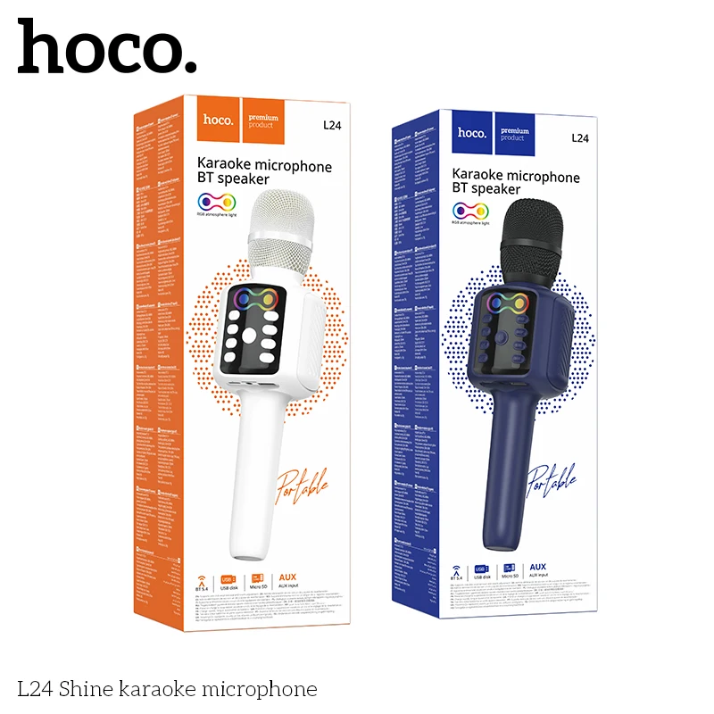 HOCO L24 Karaoke Bluetooth Microphone with Speaker