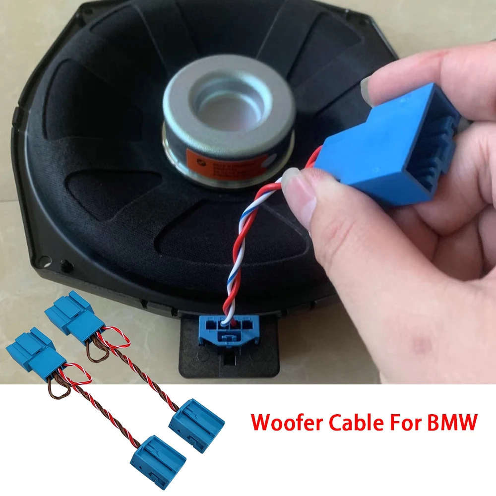 Bmw F10 F11 F20 F30 F32 F02 F15 F25 F01 E60 E90 G20 G30 3 5 Series Woofer Line Speaker Cable Sub-woofer Adapter Cable Bass