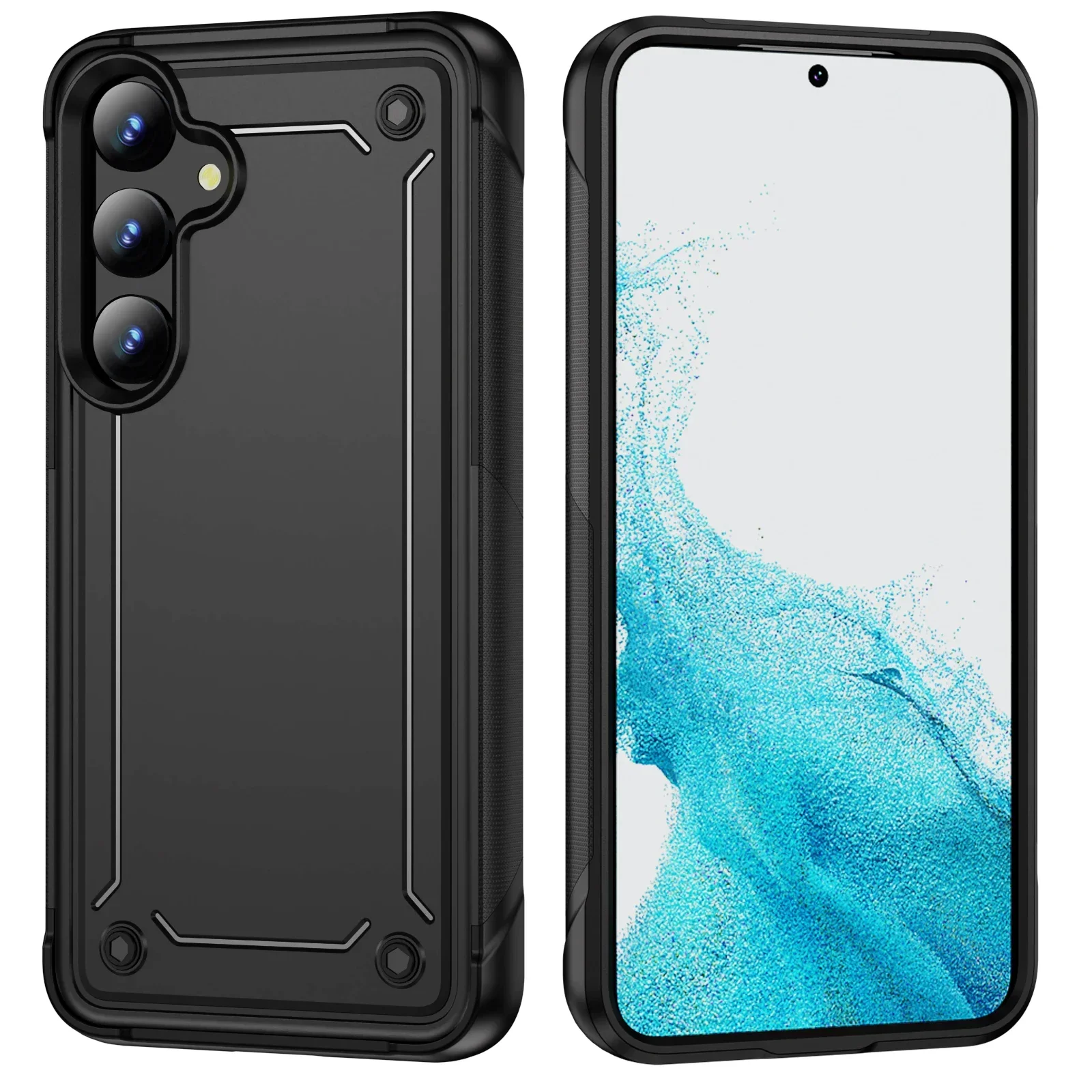 Per Samsung S24 Custodia Ultra Semplice A Doppio Strato Per Samsung Galaxy S24 Ultra S 24 Plus Accessori Per Telefoni Cellulari Coque