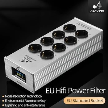 Filtro di alimentazione Hi-end EU Hifi per presa ue Standard filtro purificatore Audio senza rumore condizionatore di alimentazione con striscia di prese ue