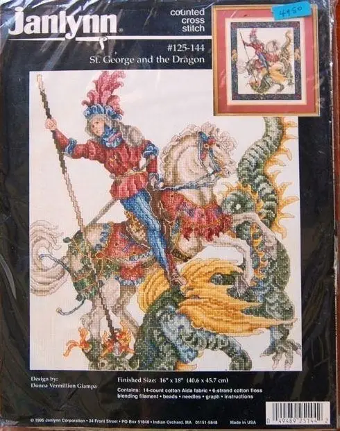 거실 자수 십자수 세트, 캐릭터 나이트, 유럽 스타일, 125-144, 45-51