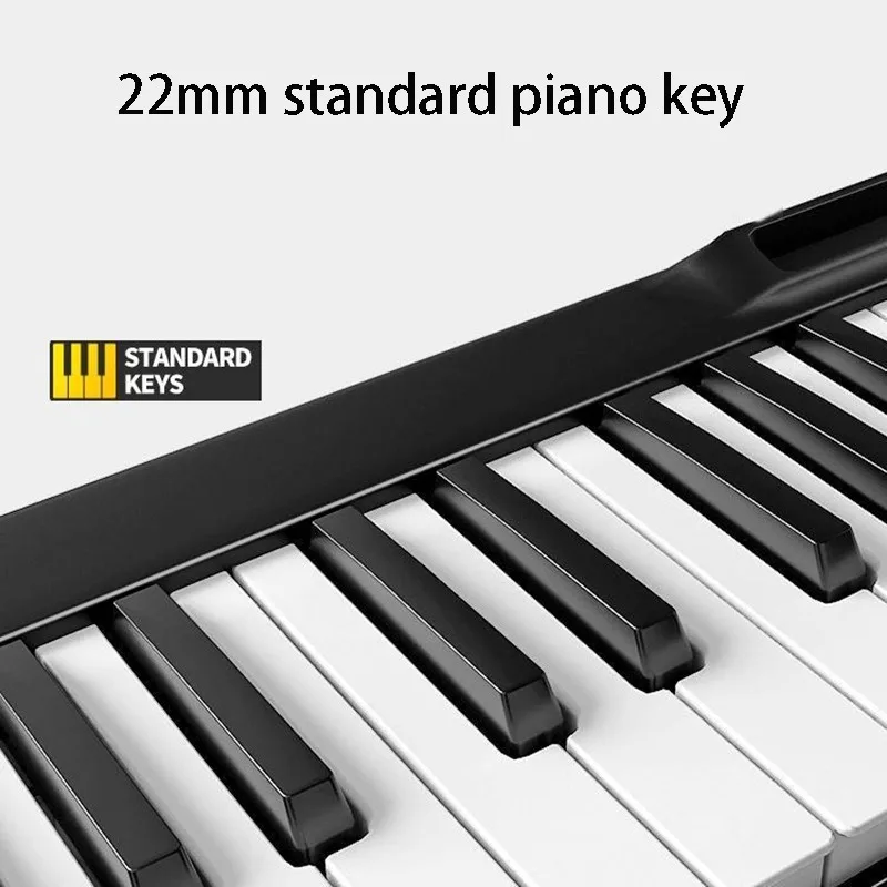 Portable Electronic Piano 88-key Digital Pianos Adult Musical Keyboard Beginners Midi Professional Kids Folding Electronic Organ