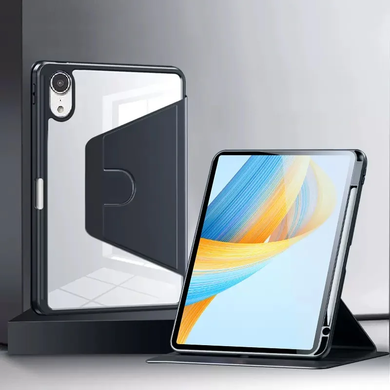 

For Huawei MatePad 11.5 2023 BTK-W00 Air 11.5 Inch Tablet Cover for Honor Pad X9 X8 Pro 11.5" 360 Rotating Pencil Holder Case