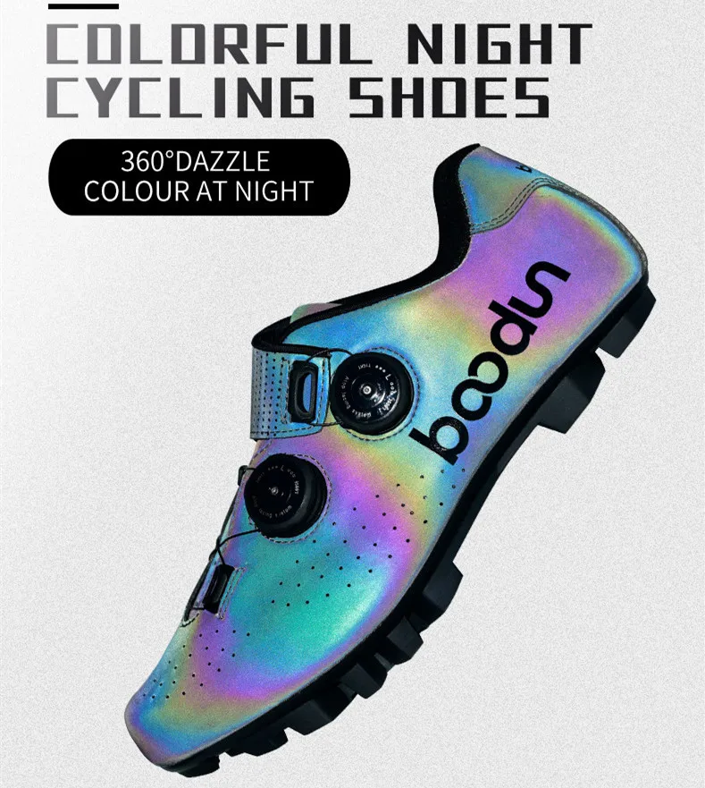 スパイク・シューズ Booon Boodun Cycling Shoes Man MTB Professional Road Bicycle