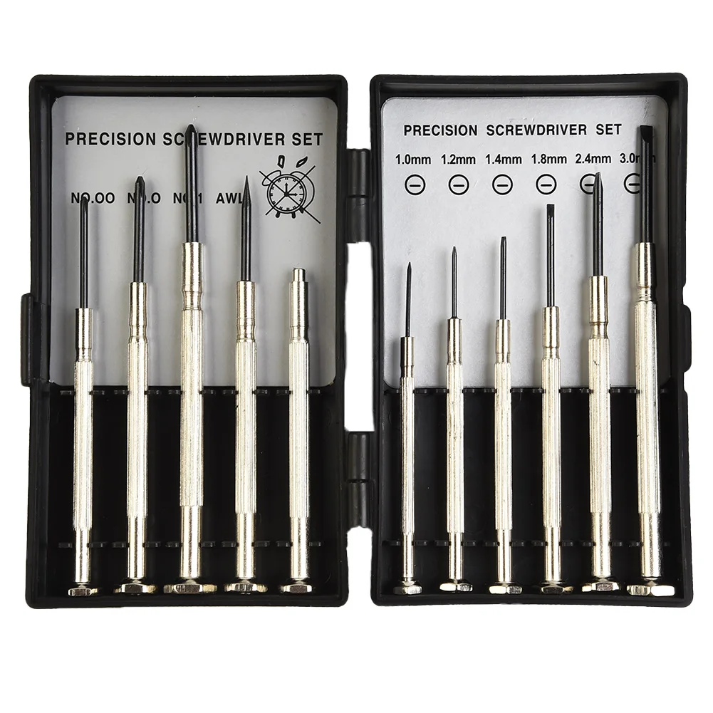 

11 Pcs Precision Screwdriver Set Corrosion Resistance Rust-Repair Tool Set For Watches Glasses Jewelry Small Screw DIY Tool Kit