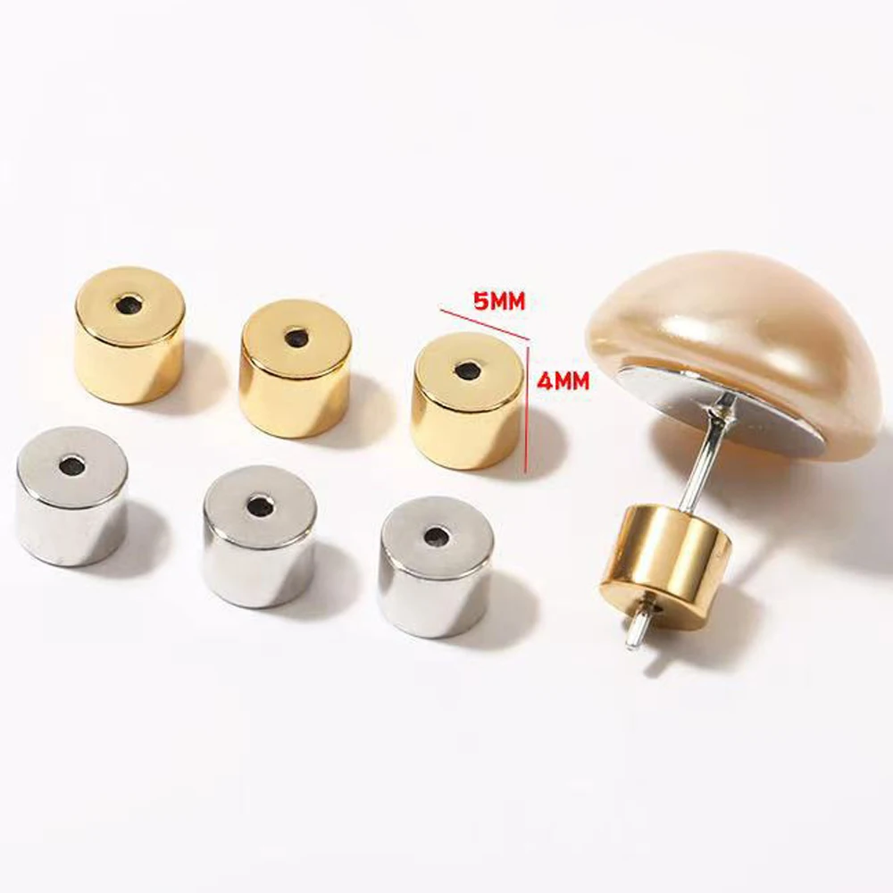 10 Stück 18K Gold Ohrring-Verschlüsse Ersatzteile Hypoallergene Sichere Ohrverschlüsse für Ohrstecker Schwere Hängende Schmuckherstellung – Detail 1