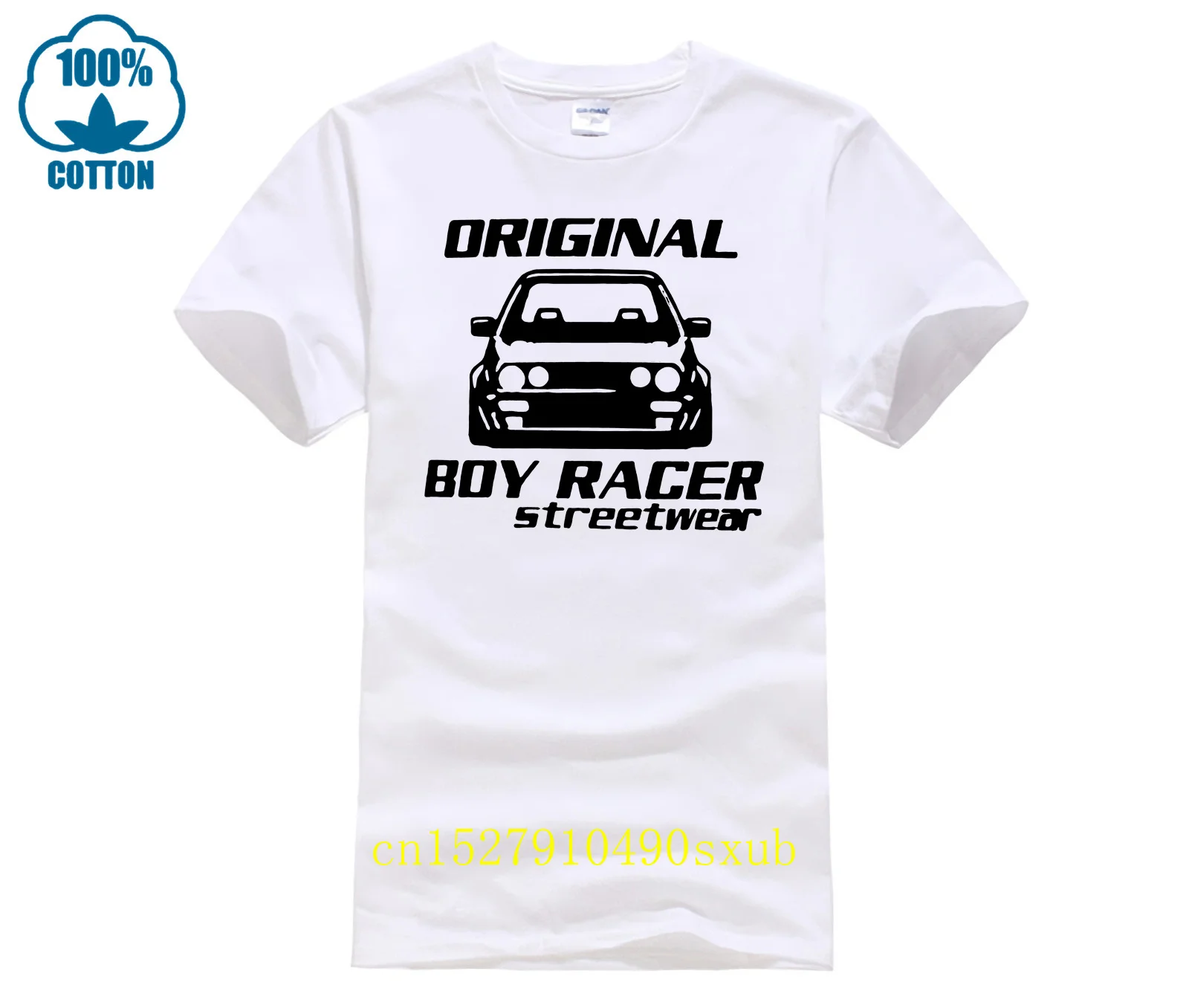Maglietta Bianca Da Uomo Golf Gti Mk2 Original Boy Racer Streetwear