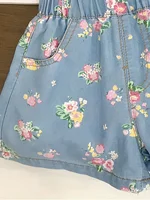 Ensemble deux pièces pour bébé fille, nouveau style étranger, Section fine, manches volantes, imprimé Floral, Short à manches courtes, été 2025 4