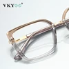 VKYEE Fashionable Large Frame Simple Square Design Anti-blue Light Reading Glasses Customizable Prescription Photochromic 2