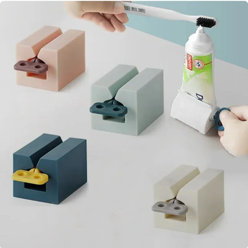 ที่บีบยาสีฟันอุปกรณ์บีบอเนกประสงค์คลิปสบู่ล้างหน้าเครื่องมือบีบบีบด้วยมืออุปกรณ์ห้องน้ำ 1
