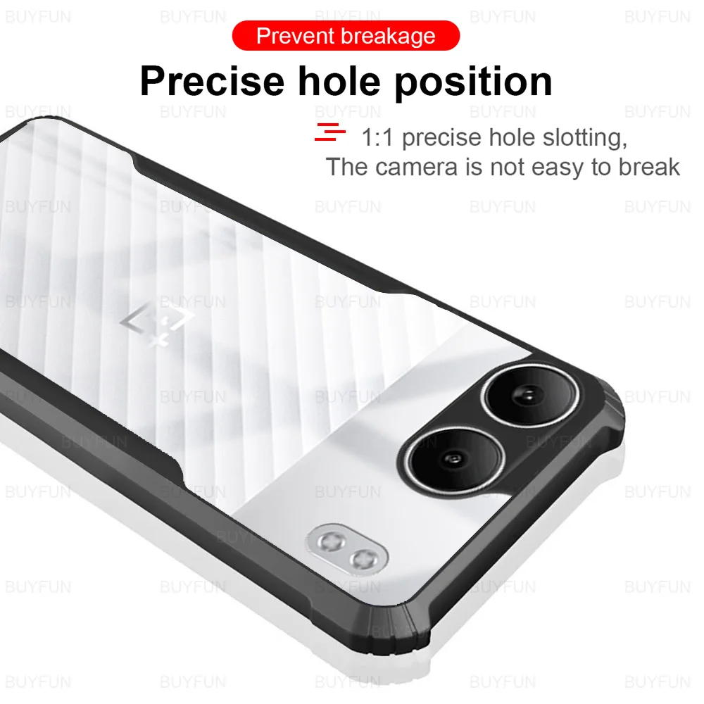 Premium Shockproof Clear Acrylic Phone Case - Protective Shell