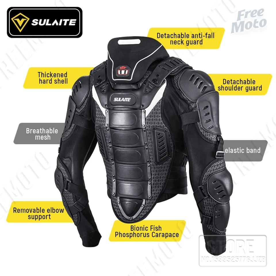 SULAITE Motorcycle Bionic Armor Adult Protective Gear Riding Armor