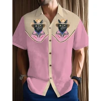 Men's Shirt Summer Casual Fashion Short Sleeved Shirt For Men Loose Breathable Hawaiian Shirt Man Casual Men's Clothing Top 1