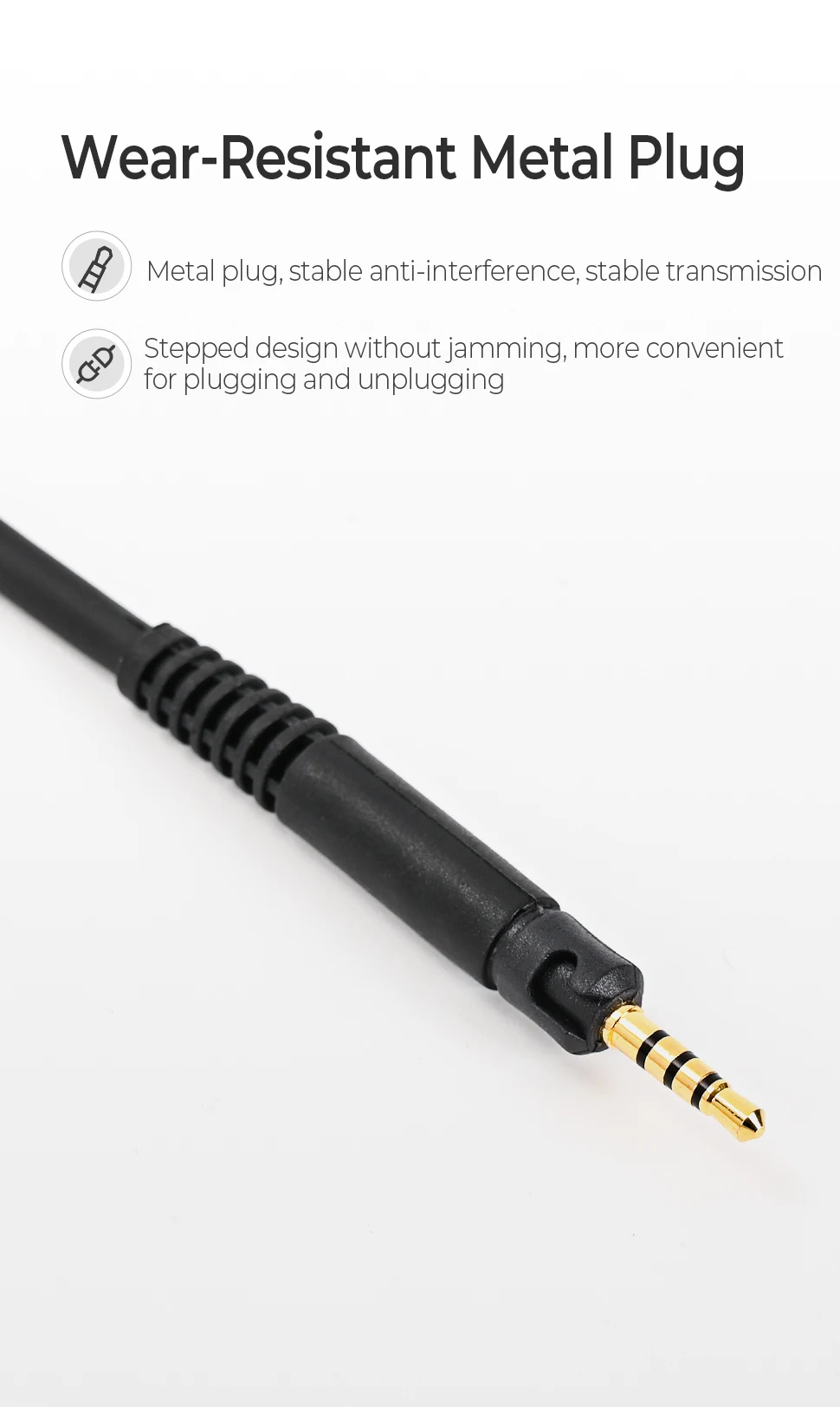 2.5 mm to 3.5/6.35 mm Replacement Headphone wire Spiral Spring Headset Audio Cable for Sennheiser HD598 HD518 HD558 HD569 HD579