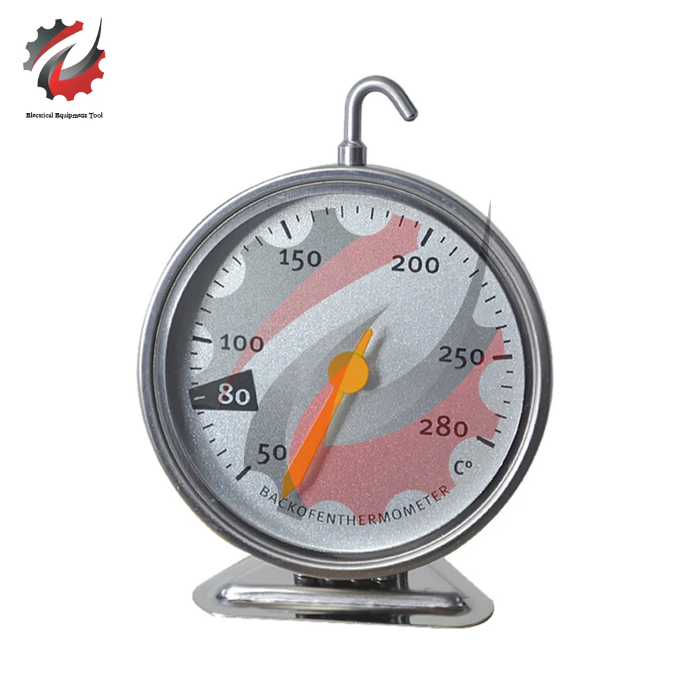 New Stainless Steel Oven Thermometer Hang Or Stand Frying Baking
