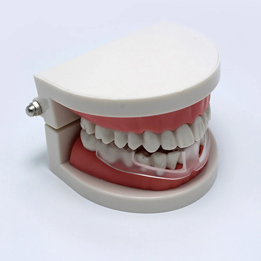 4 PCS Bruxism Teeth Caps Silicone Denture Dental Guards Tooth Grinding Mouth Long Sleeve Braces for