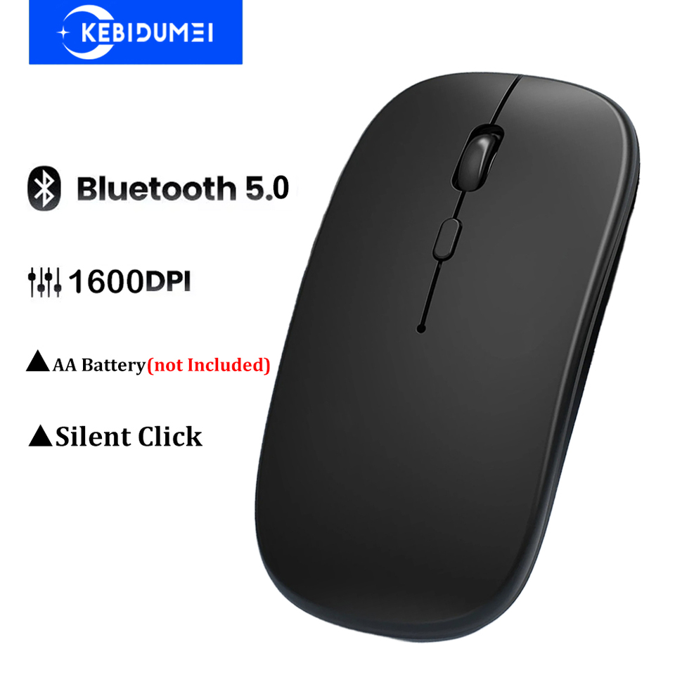 Bluetooth 5.0 Mouse Wireless Silent Mouse 800-1200-1600DPI Optical Mouse Office Gaming Mouse For PC Tablet Laptop Windows Mac OS