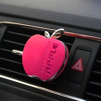 Apple-Shaped Car Air Freshener Vent Clip – Floral Fragrance, Decorative Auto Vent Perfume for Car, SUV & Truck 1