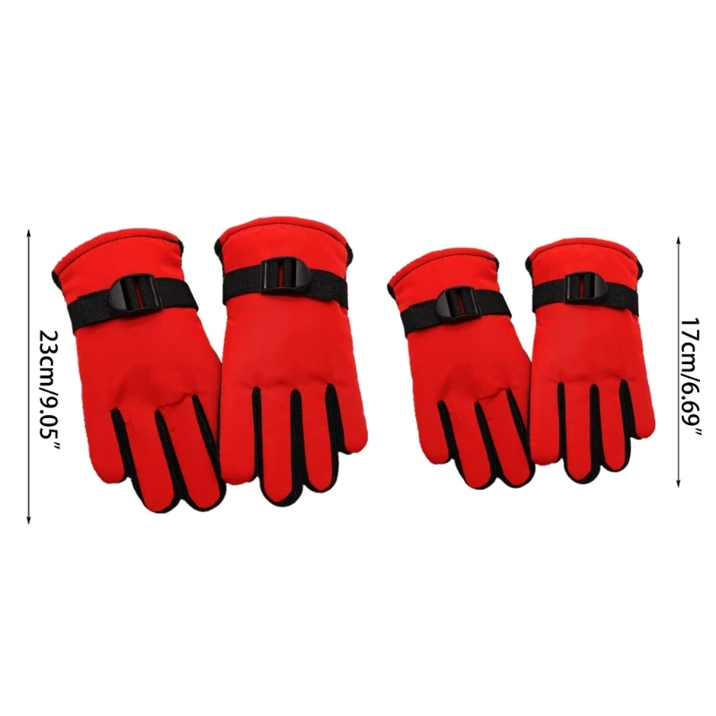 Kids Ski Gloves Children Winter Snow Mittens Thermal Gloves for 3-13 Years Kids