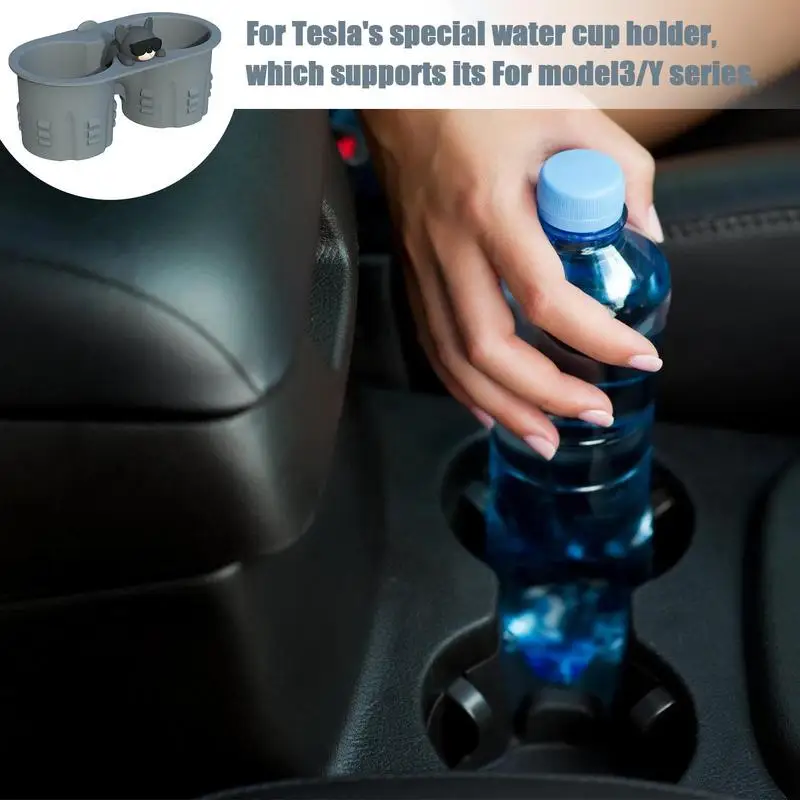 

Car Front Center Console Water Cup Holder Car Multi Function Water Cup Holder Organizer Silicone Storage Box For Vehicles