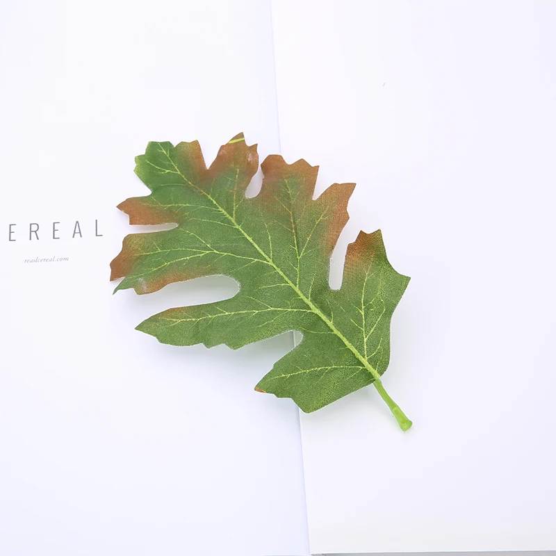 12/24 Stück künstliche Ahornblätter, gefälschte Herbstblätter, künstliche Pflanzen für Hochzeit, Heimdekoration, DIY, Basteln, Kranz, Geschenke, Zubehör – Detail 10