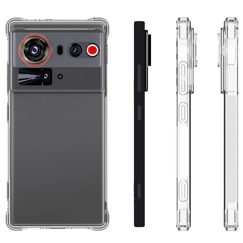Air Cushion Shockproof Clear Silicone TPU Back Cover Soft Case