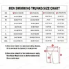 Mens Swim Trunks Lycra Pattern Beach Shorts Quick Dry Maritime Sports Swimming Pantalones Jammer Surfing Pants Safety Knickers 6