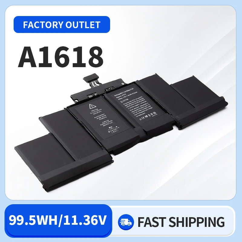 

Somi 11.36V 99.5Wh A1618 Battery For Apple MacBook Pro 15" Retina A1398 2015 Year 020-00079 MJLQ2LL/A MJLT2LL/A With Tools