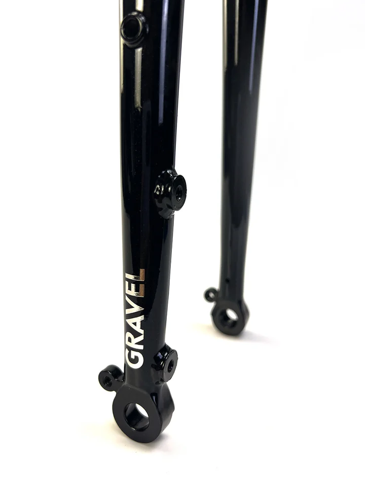 グラベルロードバイク用クローム鋼フォーク,スルーアクスル,m12 x