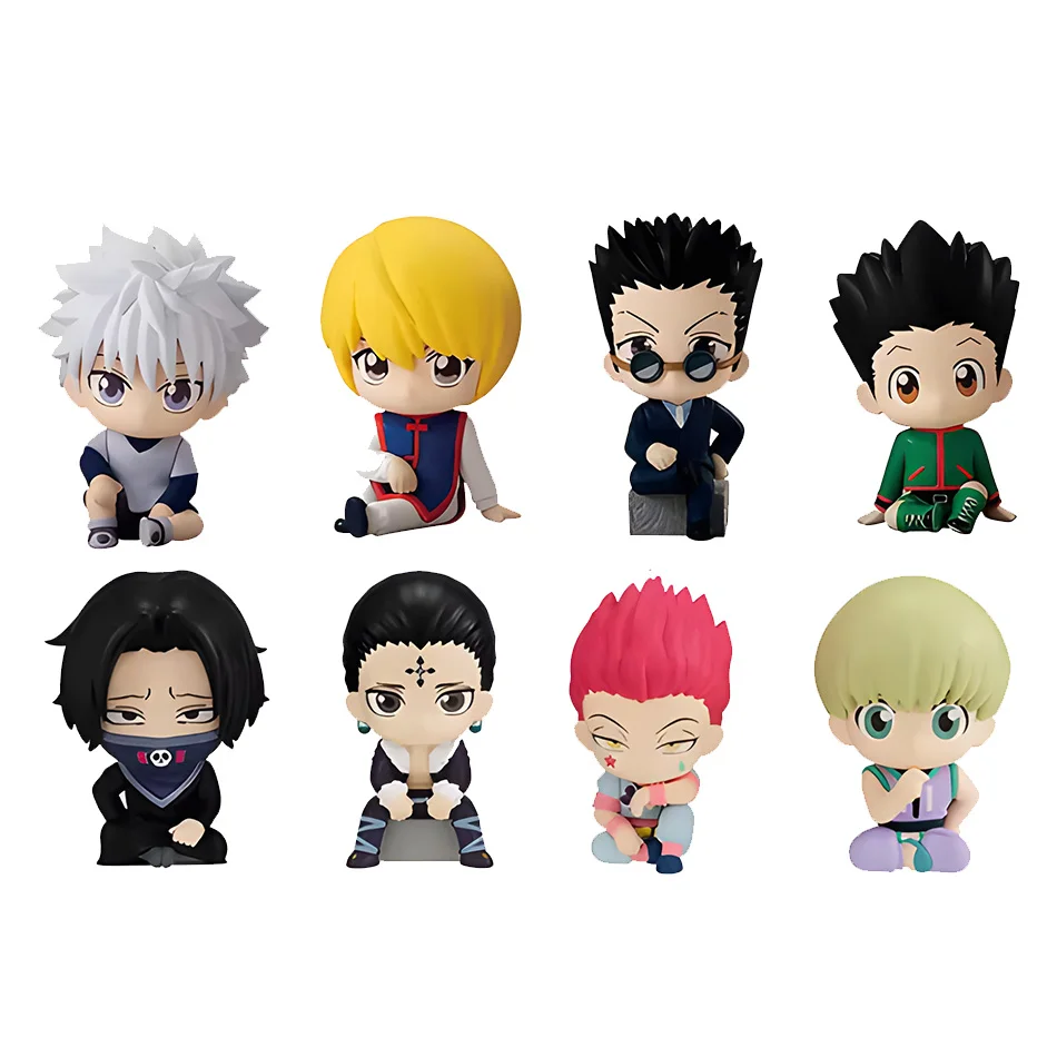 Anime Figure Collection: Killua Zoldyck, Kurapika, Hisoka, and Feitan Miniature Figures