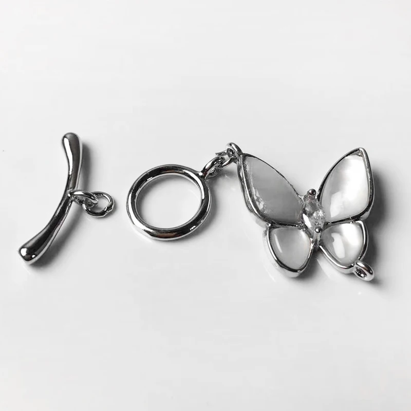 Butterfly Clasps OT Shape For Necklace Bracelet Handmaking Jewelry DIY   Clasps Seawater Shell Free Shipping