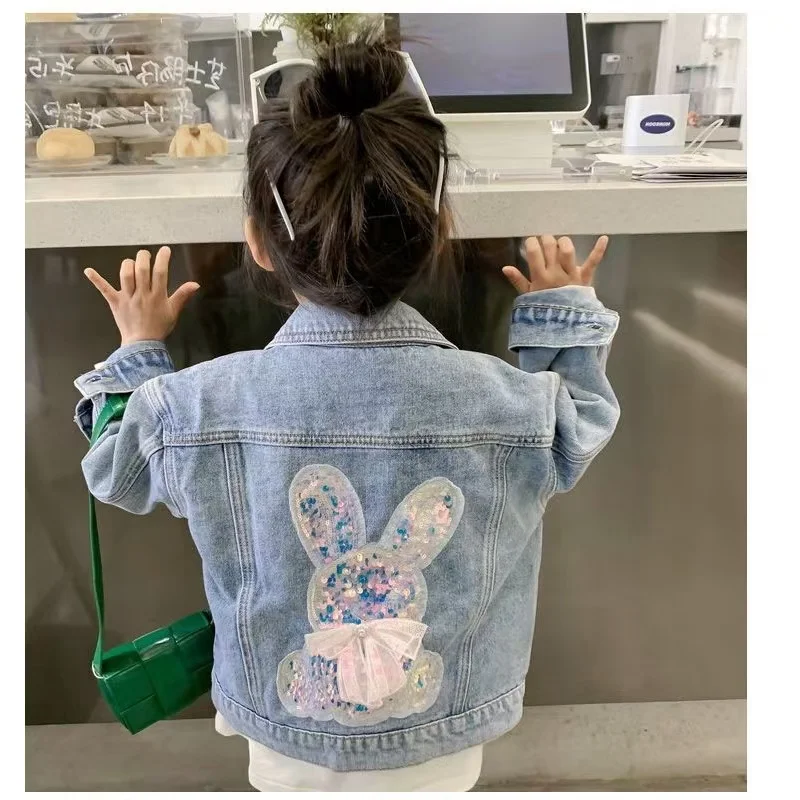 Denim H En M Meisjes Girls Fashion Cartoon Denim Jacket Spring