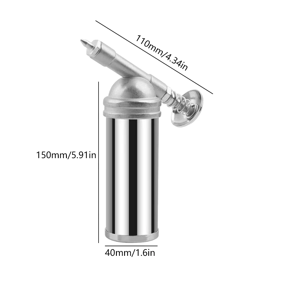 1-5Pcs Mini Grease Injector 80cc Zinc Alloy Mini Grease Guns Handheld High Pressure Oiler 1000PSI Oil Injector For Impact Wrench