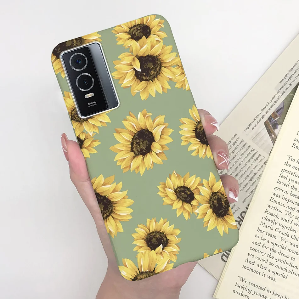 Enhanced Product Title:  
Matte Silicone Shockproof Anti-Slip Phone Case with Plant Heart Design