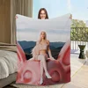 Singer Warm Soft Plush Nap Blankets Sofa k-Kenia for Living Room  p-pink Office Bedroom Home A-aura Travel Kid Gift Os Flannel 1