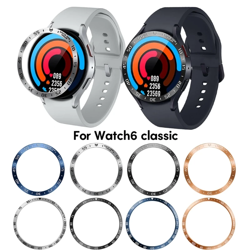 Per Samsung Galaxy Watch 6 Classic 43/47Mm Time Scale Ring Bezel Watch Frame Custodia Protettiva Custodia Antigraffio Per Paraurti