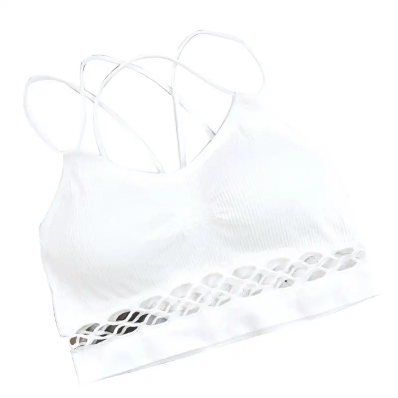 

New Wrapped Chest Sexy Thread Hollow Yoga MicroCollar Underwear Without Steel Ring Comfortable Tube Top