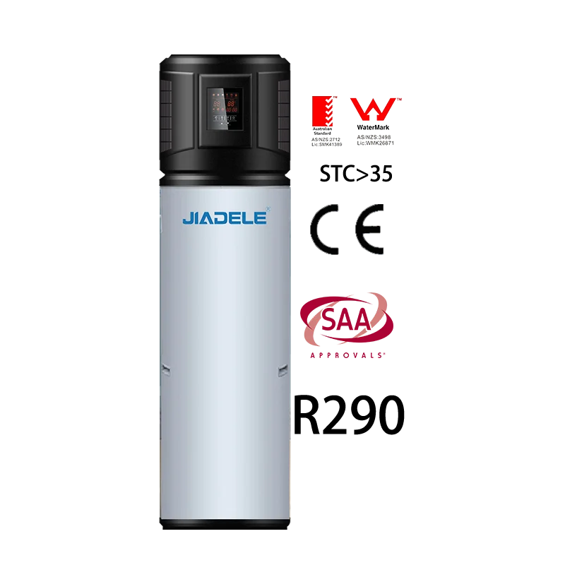 JIADELE WaterMark 70 Degree Heat Pump Hot Water System All In One Heat Pump Water  Heater Air Source r290 Heat Pump All In One - AliExpress
