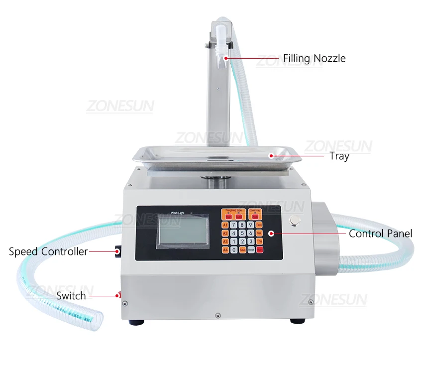 ZONESUN ZS-GTW2 Máquina de pesagem e enchimento de pasta de engrenagem semiautomática