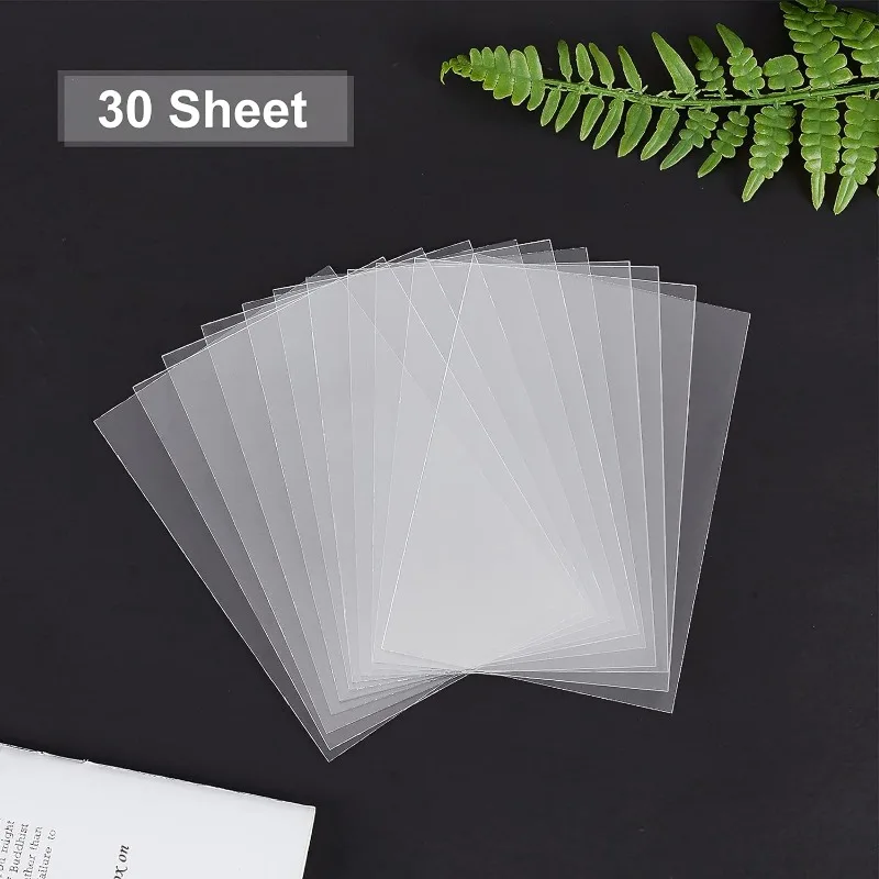 Plexiglass Picture Frame 30 Sheets 0.4mm 5x3 Inch Replacement Transparent Acrylic Sheet for Photo Frame and Projects Display photo frame,art frames