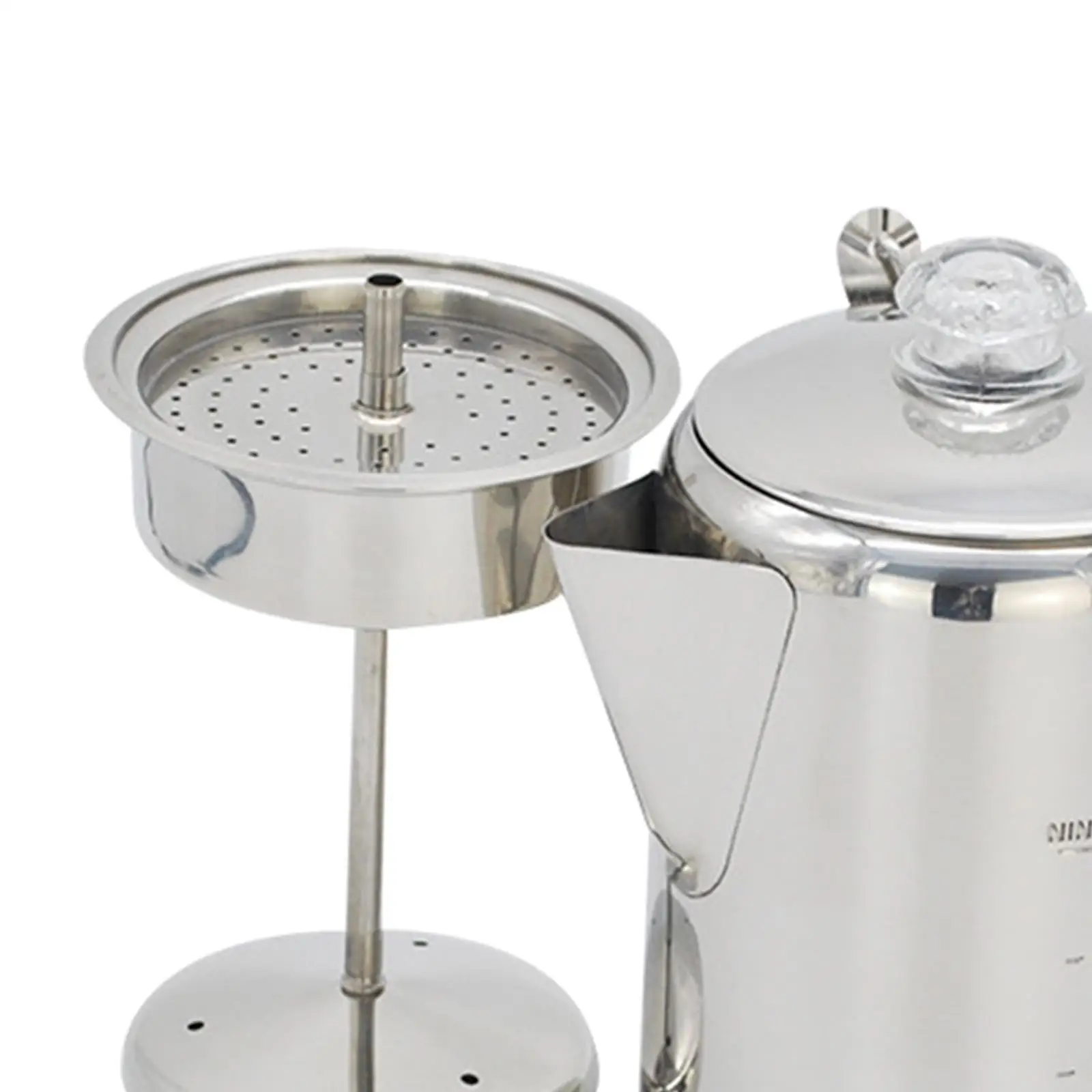 

Rustproof Stainless Steel Cup Wide Application Hot-Resistant Durable Percolator Pot Camping