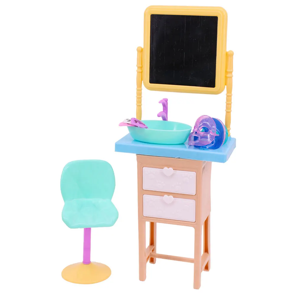 Barbie Miniature Home Living Set: Furniture, Appliances & Accessories for Children’s Playhouse Fun