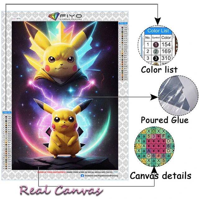 Diamond Painting New Collection 2023  5d Pokemon Diamond Paintings - Diamond  Painting - Aliexpress