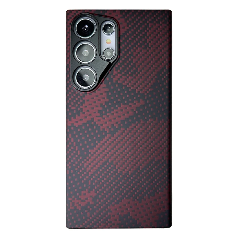 ACC-Carbon Real Carbon Fiber Case for Samsung Galaxy S24 Ultra, Aramid Fiber, Anti-fall busines Phone Case