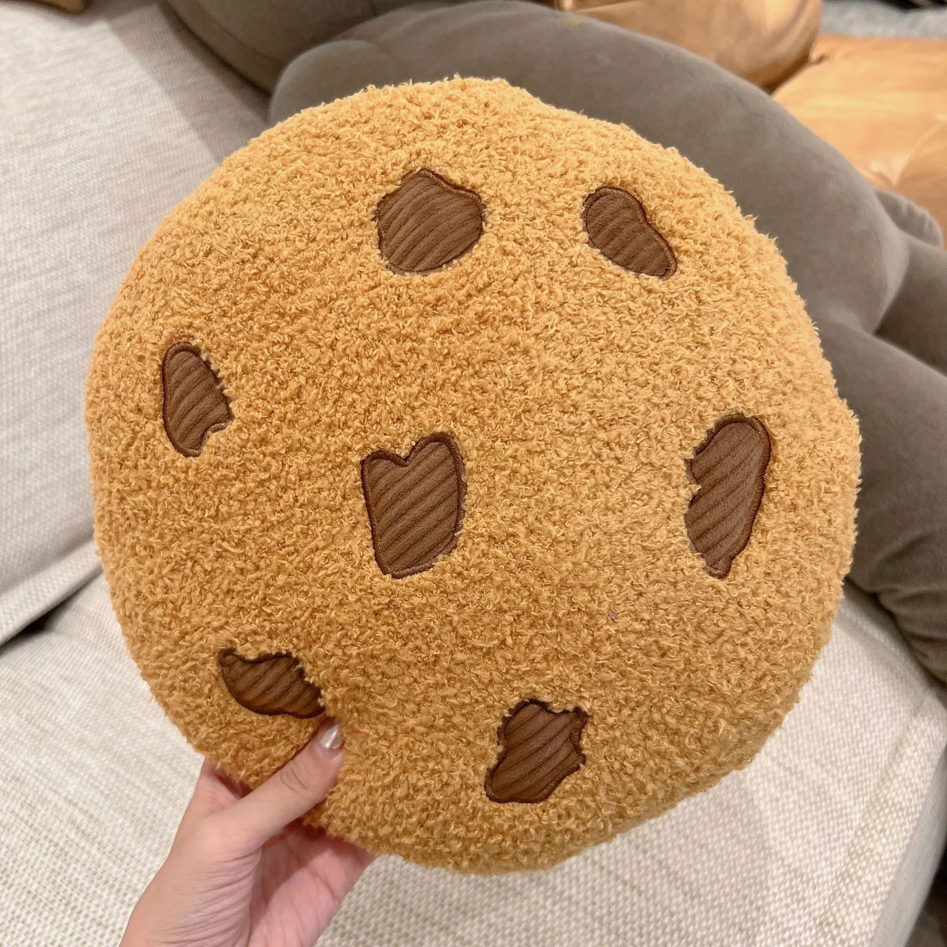 Kawaii Chocolate Chip Cookie Seat Cushion