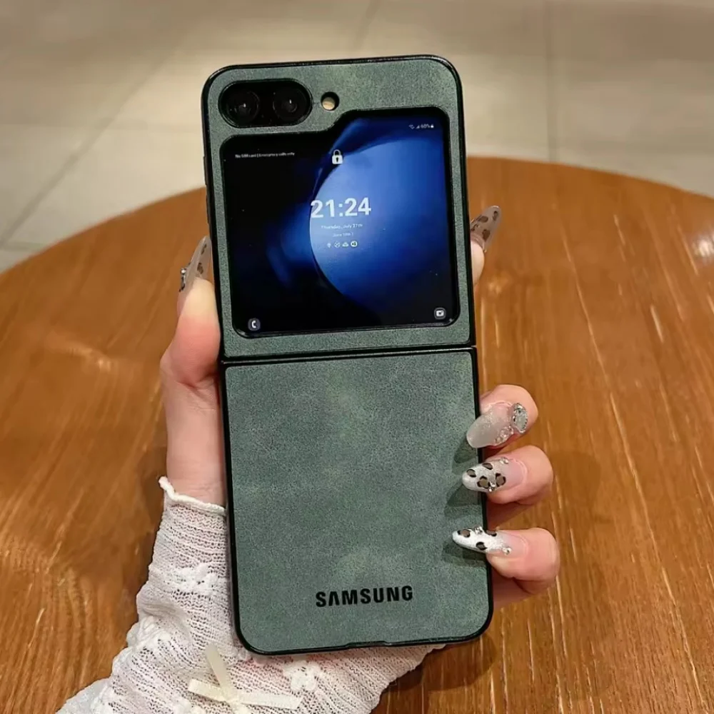 Samsung Matte Suede Leather Business Protection Phone Case