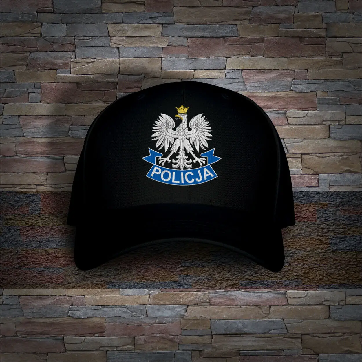 

Poland Policja Print Cap Hat Adult Sports One Size Baseball Caps