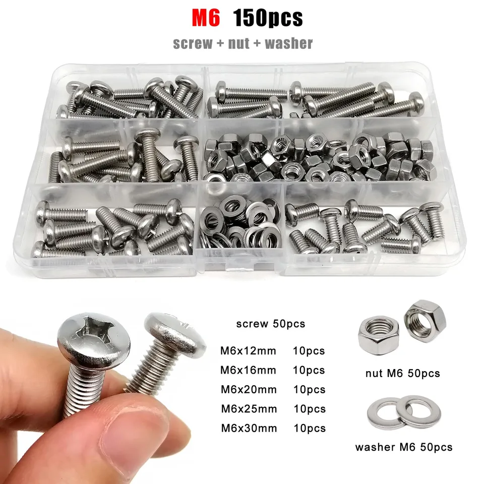 M4 Screws Buy M4 X 6mm Pozi Pan Head Screws - Bright Zinc Plated Mild Steel M4 Screw Kit - Foto 5