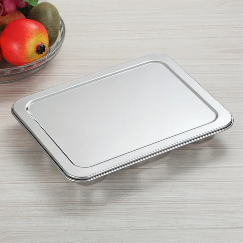 Stainless Steel Insulated Snack Plate-Sealable Bento Lunch Box-Thermal Food Container for Tableware & Dinner